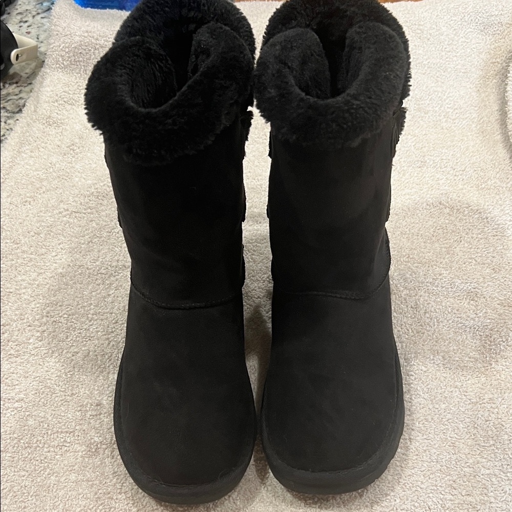 Women's Black Winter Boots Sz 8